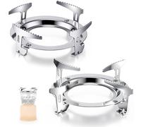 Feekoon 2 Pack Pot Support Compatible with Jetboil Camping Stoves, Stable Stainless Steel Pot Support Compatible with Jetboil Cookware, Portable Design Ideal for Outdoor Camping, Hiking, Backpack Trip