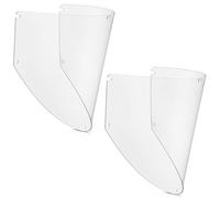 Feekoon 2pack Replacement Window Compatible with Jackson Safety MAXVIEW Premium Face Shield Mask Protective Full Face Shield for Grinding Welding Clear Polycarbonate (Uncoated,Replacement for 14214)
