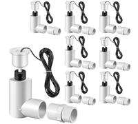Feekoon 8 Pack SS2 Float Switch L Shape, AC Float Switch with 3/4 Inch Adaptor and 6ft Wire, Water Level Switch for HVAC System with Condensate Overflow Detection