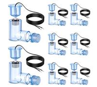 Feekoon 8 Pack SS2 Float Switch L Shape for Easy Installation, AC Float Switch with 3/4 Inch Adaptor and 6ft wire, Water Level Accessory for Air Conditioner with Condensate Overflow Detection