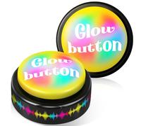 Feekoon Dance Party Button, Plays 10 EDM Tracks, 30 Second Light Up Dance Bomb Button with Batteries Funny Gag Gift for Teachers, Classroom, Office, Coworkers & Friends (1 Pack,Original)