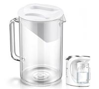 Feekoon Upgraded Additional Glass Carafe Compatible with AquaTru Carafe AT100 Only, Borosilicate Glass, Dishwasher Friendly, Double Capacity, Maintain Cold in Fridge, Clear 64oz