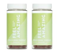 Feel Amazing Apple Cider Vinegar Gummies - Pack of 2 - a Delicious and Convenient Alternative to The Liquid, and Without The Harsh Acidic Taste or Smell - Contains 30 Flavoured Gummies