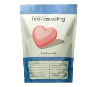 Feel Amazing Cod Liver Oil - 1000mg Softgel Capsules | High Strength Omega-3 with Vitamin A & D | 360 Softgels | One-A-Day | Supports Bone, Joint & Vision Health