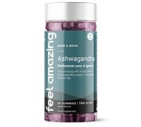 Feel Amazing High Dose 3000mg Ashwagandha Gummies - Supports Normal Psychological Function - Stress-Relieving - 60 Gummies - 1 Month Supply