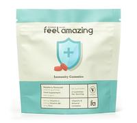 Feel Amazing Immune Complex Gummies - Immune System Support - with Vitamin C, Zinc, Selenium & Vitamin B6 - Raspberry Flavour - Vegan - 60 Gummies