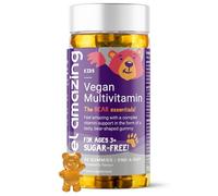 Feel Amazing Kids Multivitamins Gummies - Sugar-Free - Strawberry-Flavoured - Essential Vitamins A, C, D, B6, B12, Zinc & Selenium - 30 Servings