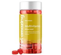 Feel Amazing Multivitamin Gummies - Comprehensive Nutrient Support - Vitamins & Minerals - Strawberry Flavour, Halal, 60 Gummies, 2-Month Supply (1)