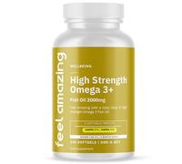 Feel Amazing Omega 3 Fish Oil 2000mg - 240 Capsules - 660mg EPA & 440mg DHA per Daily Serving - Supports Normal Heart Functional - 4 Month Supply