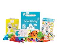 Feel Better Bag Age 4+: Get Well Soon Kids Gifts Basket, 25+ Fun Activities, Playing Cards, Origami, Games, Clay Art, Magic Tricks - Great Gift for Kids After Surgery Ages 4+, Blue
