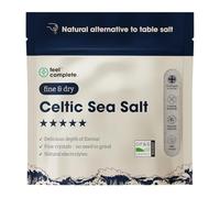 Feel Complete | 200g Fine & Dry Celtic Sea Salt | No Need To Grind | Organic Approved | Essential Minerals & Electrolytes | Natural Alternative To Table Salt | Lab Tested