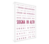 Feel Good Art DRBG128-05R-IT Canvas Wall Painting, Dream Design, Carmine/White, 30 x 20 x 4 cm