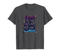 Feel It in Your Soul: Chase Your Dreams Inspirational T-Shirt, Men, Dark Heather Grey, 5XL