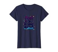 Feel It in Your Soul: Chase Your Dreams Inspirational T-Shirt, Women, Navy, XXL