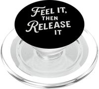 Feel It Then Release Mental Health Awareness Design PopSockets PopGrip for MagSafe