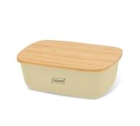 Feel Maestro Bread bin MR-1776-IVORY Ivory Wood Plastic 1 Piece 34.5 x 13 x 23.5 cm
