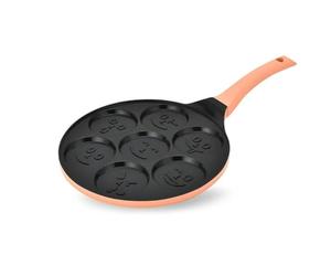 Feel Maestro MR-1222-B Smile Black Orange Aluminium Frying Pan Ø 26 cm - Brand EAN: 4820177140936