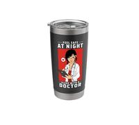 Feel Safe At Night Sleep with A Doctor - Arzt Arztkittel Stainless Steel Insulated Tumbler