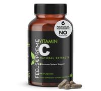 Feel Supreme - 100% Natural Vitamin C Capsules - Immune System Booster, VIT C Supplement, Vitamin C 1000mg, VIT C 1000mg Capsules, Vitamin C Supplements - 60 Capsules