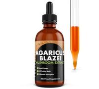 Feel Supreme - Agaricus Blazei Extract Liquid 60ml - Full Fruiting Body Dual Extract Mushroom Supplement - Beta-Glucans & Polysaccharides - Immune Support, Digestion, Antioxidant Tincture