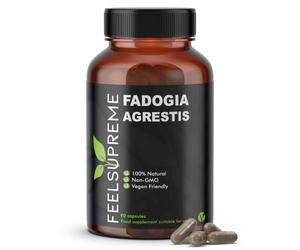 Feel Supreme - Fadogia Agrestis Extract - 100% Natural Energy Booster Supplement - Gym Supplements for Men and Women - Muscle Building Supplement, Natural Pre Workout, Energy Booster - 90 Capsules