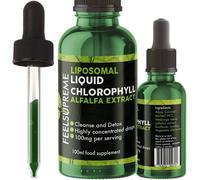 Feel Supreme Liposomal Liquid Chlorophyll Drops 100ml in Black Feel Supreme Black 100ml