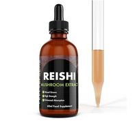 Feel Supreme - Reishi Mushroom Extract - High Strength Food Supplement - Dual Extracted Mushroom Supplement for Gut Health and Energy Levels - Immune System Booster, Sleep Supplement - 60ml