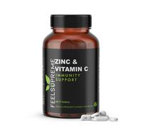 Feel Supreme Zinc with Vitamin C / Boost Immunity Naturally 60 Tabs in Black Feel Supreme Black