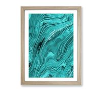 Feel The Beat In Abstract Modern Framed Print | A2 Oak Framed Wall Art | Ready to Hang | Abstract Fantasy Picture | Living Room Bedroom Lounge Office