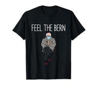 Feel the Bern Bernie Sanders Mittens Inauguration Funny Meme T-Shirt