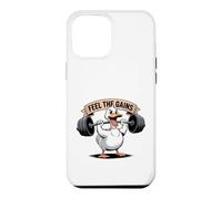 Feel The Gains Duck Weightlifting Workout Case for iPhone 12 Pro Max