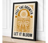 Feel the Growth Botanical Canvas Wall Art Print 18x12 Inch (46 x 30 cm)