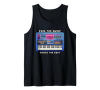 Feel The Music Dance The Beat Musician Keyboard Graphic Tank Top