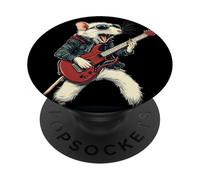 Feel the Music with this Rocking White Rat PopSockets Adhesive PopGrip