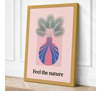 Feel the Nature Botanical Canvas Wall Art Print 30x20 Inch (76 x 51 cm)