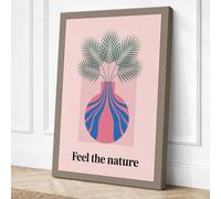 Feel the Nature Botanical Canvas Wall Art Print 36x24 Inch (91 x 61 cm)