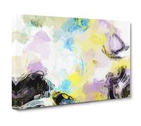 Feel The Rhythm In Abstract Modern Art Canvas Wall Art Print Ready to Hang, Framed Picture for Living Room Bedroom Home Office Décor, 20x14 Inch (50x35 cm)