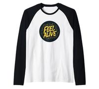 Feel the Vibes with this Uplifting Statement Outfit Raglan Baseball Tee