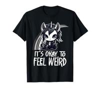 Feel Weird Goth Girl Emo Dark Gothic Music Weirdo T-Shirt
