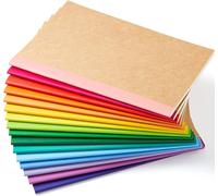 feela 16 Pack Kraft Notebooks A5, 60 Pages Lined Notepad Journal Bulk, Soft Bro