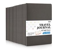 feela 16 Pack Soft Cover Journal Bulk, Lined Notebooks College Ruled for Work for Women Girl Writing, Blank Travel Journal Note Taking Notebook School Business Supplies, 8.2” x 5.5”, A5, Gray