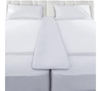 FeelAtHome 12 Inch Extra Wide Bed Bridge Twin to King Converter Kit - Connector Maker Gap Filler Make Beds Into Mattress With Strap for Guests Stayovers (FAH-BB-001)