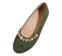Feelcrag Ballet Flats for Women Ladies Ballet Flats Square Toe Ballerina with Adjustable Buckle Strap Flat Shoes for Women UK Black Pumps Nurse Shoes Shopping Parties Work and Other Occasions