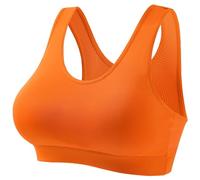 Feelcrag Fantasie Bras for Women Shock Absorber Ultimate Run Bra Women Seamless Sports Bra Wireless Compression Bra Without Pading Comfort Yoga Crop Tops Vest for Running Sports Fitness