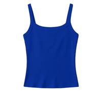 Feelcrag Girls Solid Colors Soft Camisole Vests Kids Comfort Breathable Tank Tops Square Neck Strappy Tanks Casual Slim Fit Plain Basic Tee Underwear Cami Top Casual Summer Beach Camisole Tees Top