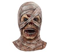Feelcrag Halloween Mask, Funny Mask Horror Masks for Adults Halloween Costumes for Men Scary The Fancy Dress Costume Creepy Cosplay Props The Elder Old Man Headgear Realistic Silicone Masquerade
