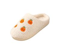 Feelcrag Halloween Slippers For Men Women Slippers For Women Men Soft Plush Warm House Mule Home Hotel Guest House Shoes Cozy Holiday Home Footwear Cute Cartoon Anti Slip Santa Sliders Shoes
