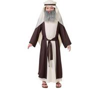 Feelcrag Kids Shepherd Costume Tunic Jacket With Rope Belt Headpiece Boys Xmas Nativity Shepherd Costume Nativity Christmas Fancy Dress Xmas Joseph Outfit Christmas Fancy Dress