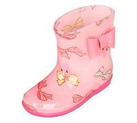 Feelcrag Rain BootsToddler Rain Boots Short Rain Boots for Toddler Easy On Lightweight (Black, 9)