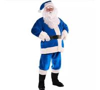 Feelcrag Santa Suit Men Professional Deluxe Red Christmas Claus Outfit formal Outfit for Men Deluxe Professional Santa Suit Adults Mens Fancy Dress Costume Fancy Dress for Xmas Holiday Party Cosplay
